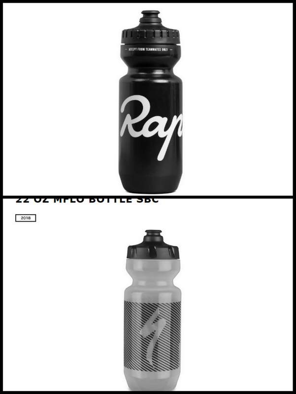 RaphaとSpecializedのボトル