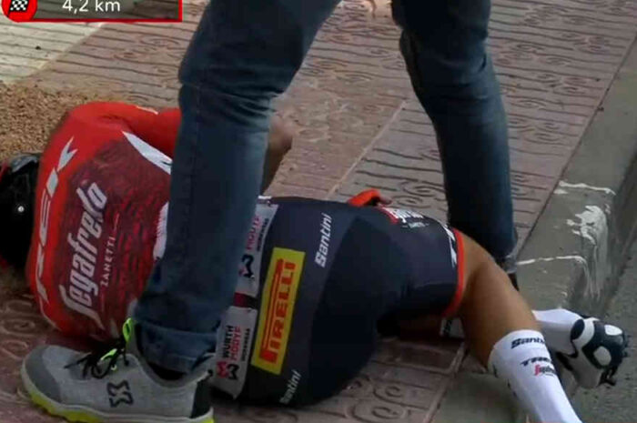 ダリオ・カタルドが大腿骨骨折。カタルーニャ第1ステージの落車で