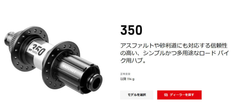 DT SWISSのダイナモ搭載ハブ350