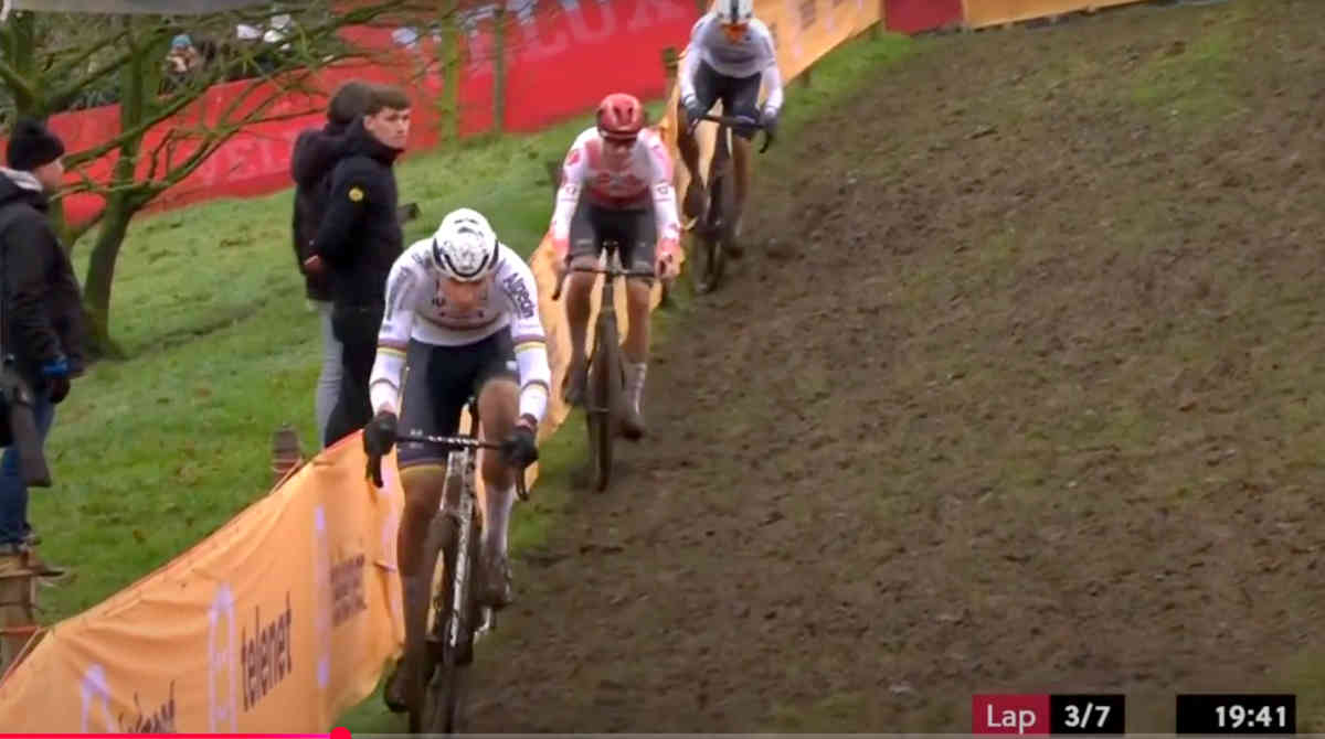 Mathieu van der Poel at 2024-2025 cyclocross World Cup Gavere