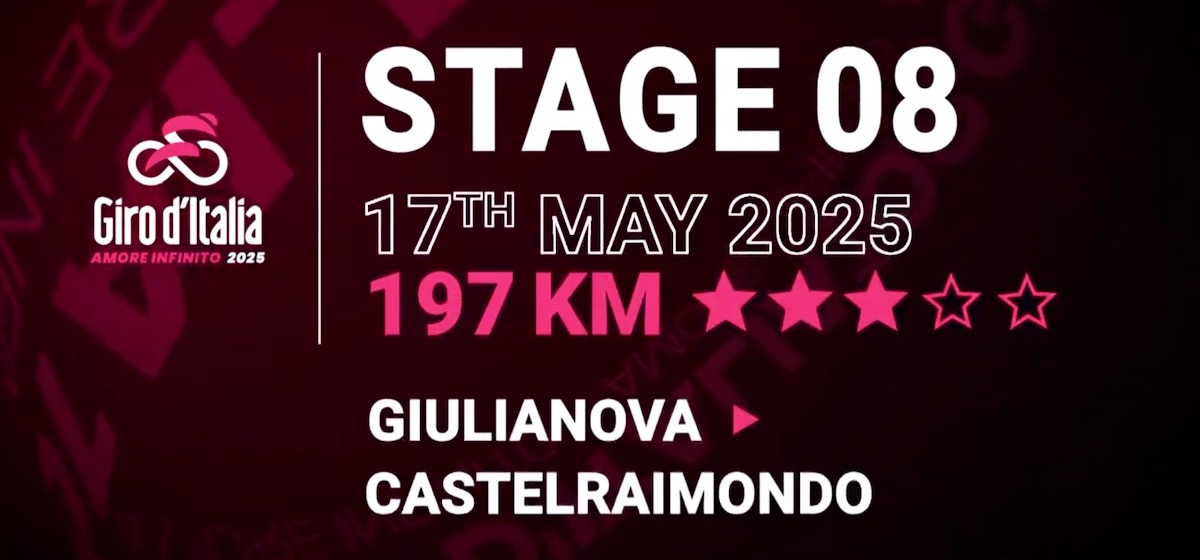 2025 Giro d'Italia stage 8 course preview