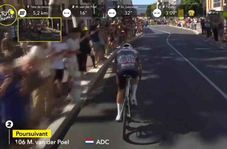 2025ツール・ド・フランス第11ステージのマチュー・ファン・デル・プール(Mathieu van der Poel)