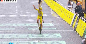 2025ツール・ド・フランス第21ステージのタデイ・ポガチャル（Tadej Pogačar）