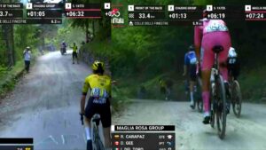 2025ジロ・デ・イタリア第20ステージのサイモン・イエーツ（Simon Yates）とイサーク・デル・トロ（Isaac Del Toro）