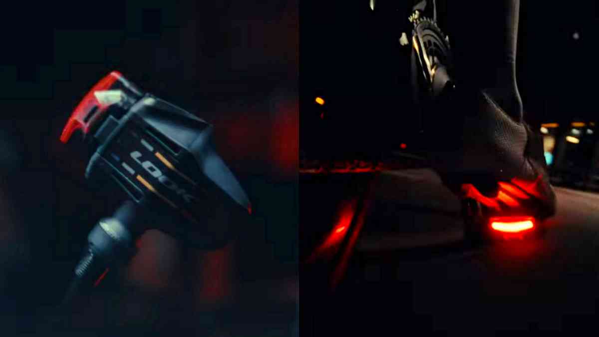 ライトのついたロードバイク用ペダル Keo Blade CeramicVision