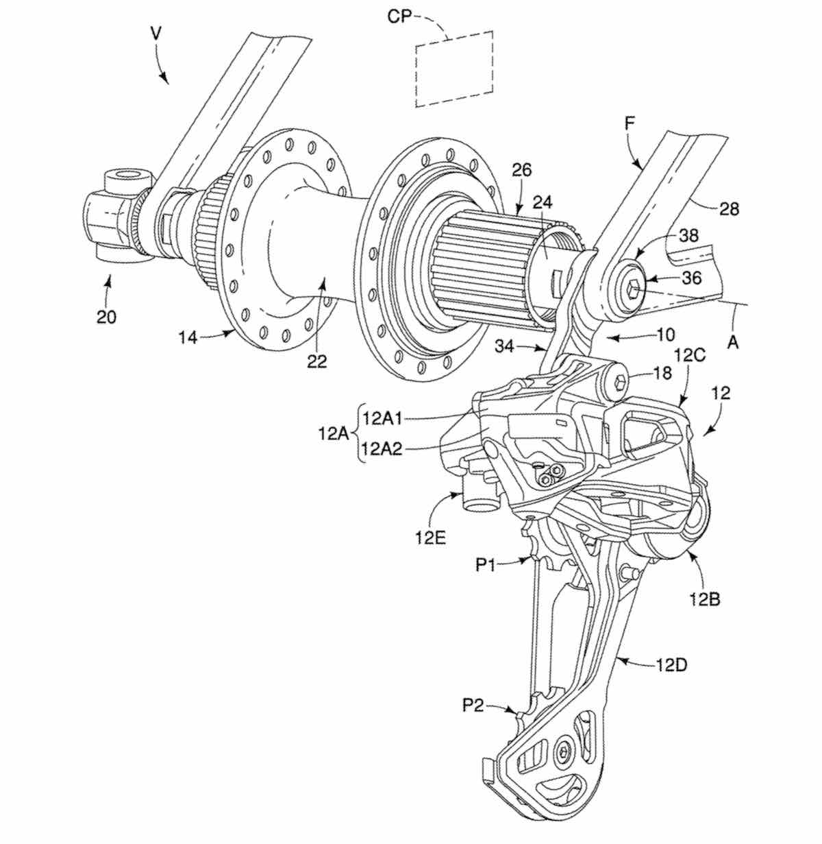 シマノの13速ギアと新型ディレイラーハンガーの特許情報 シマノの13速ギアと新型ディレイラーハンガーの特許情報