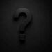 dark stealth question mark black